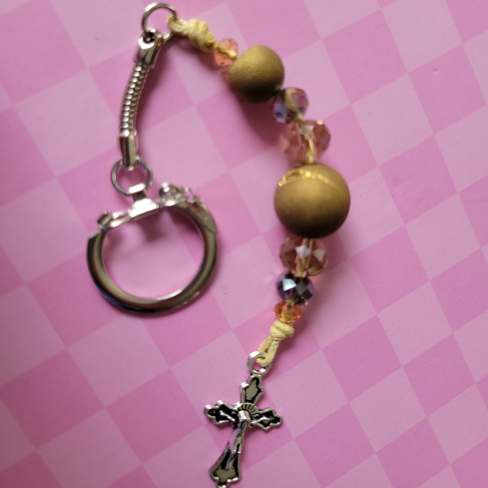 Druzy Inspired Keychain